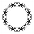Decorative vintage frame .Vector illustration.Black. Royalty Free Stock Photo