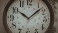 Decorative Vintage Wall Clock Face Royalty Free Stock Photo