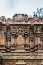 Decorative wall of ruinous part of Kallalagar temple.