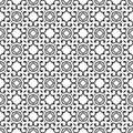 Decorative wall texture pattern black and white background wallpaper. Traditional or ethnic vector pattern. Royalty Free Stock Photo
