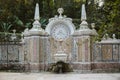 Decorative water fountain in Sintra-Cascais natural park in Portugal