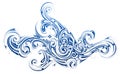 Decorative water swirls