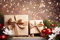 Decorative web banner Christmas and New Year banner Royalty Free Stock Photo