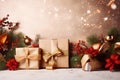 Decorative web banner Christmas and New Year banner Royalty Free Stock Photo