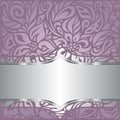 Decorative wedding violet vector background design