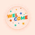 decorative welcome background invite your guest to event