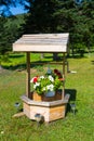 Decorative Well in a garden