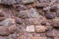 Decorative and wheathered old stonewall Royalty Free Stock Photo