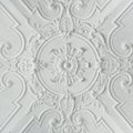 Decorative White Baroque Style Plaster Ceiling