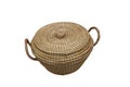 Decorative wicker basket