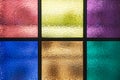 Decorative window of various colored rectangles Royalty Free Stock Photo