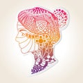 decorative woman design. Vector illustration decorative design