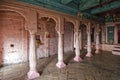 Decorative wooden pillars of Hindu temple