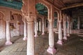 Decorative wooden pillars of Hindu temple