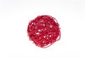 Decorative woven wicker or rattan red ball Royalty Free Stock Photo