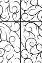 Decorative wrought iron grille Royalty Free Stock Photo