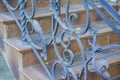 Decorative wrought iron security