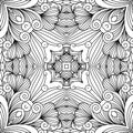 Decorative zentangle swirl pattern