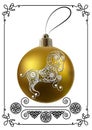 Graphic illustration with Christmas decoration 29