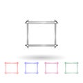Decorativeframe and border multi color icon. Simple thin line, outline vector of frame icons for ui and ux, website or mobile Royalty Free Stock Photo