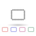 Decorativeframe and border multi color icon. Simple thin line, outline vector of frame icons for ui and ux, website or mobile Royalty Free Stock Photo