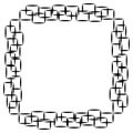 Decorativeframe and border vector Royalty Free Stock Photo