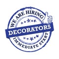 Decorators - We are hiring, immediate start - Job label