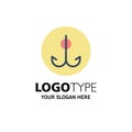 Decoy, Fishing, Hook, Sport Business Logo Template. Flat Color