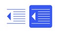 Decrease Indent Text Formatting Tool For Adjusting Paragraph Alignment In Documents Color Icon Set Royalty Free Stock Photo