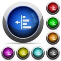 Decrease left indentation of content round glossy buttons