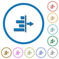 Decrease right indentation of content icons with shadows and outlines