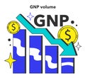 Decreasing of GNP volume as a negative aspect of high unemployment