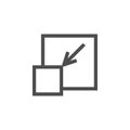 decrement icon. Elements of web icon. Premium quality graphic design icon. Signs and symbols collection icon for websites, web des
