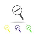 decrement multicolor icon. Element of web icons. Signs and symbols icon for websites, web design, mobile app on white background