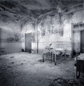 Decrepit hospital room