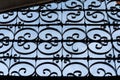 Decorative wrought iron grill background Royalty Free Stock Photo