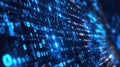 decryption illuminating binary code Royalty Free Stock Photo
