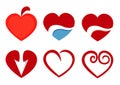 Beautiful love heart icon