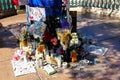 Dedicated flower bed of the Las Vegas Shooting victims Royalty Free Stock Photo