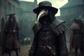 Dedicated Plague doctor medieval man. Generate Ai