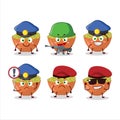 A dedicated Police officer of mung beans mascot design style