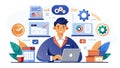 A dedicated project manager, adept at using agile software, oversees all aspects of a project, from initiation to completion