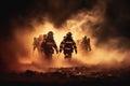 Team of Firefighters Working Together