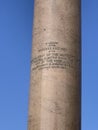 Battle Monument inscription