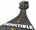 Deductible Insurance Co-Pay Cost Auto Insured Policy Road Dollar