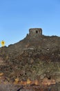 Dee Wright Observatory Sits Atop Lava Field Royalty Free Stock Photo