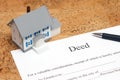 Deed to a House Royalty Free Stock Photo