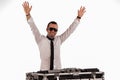 Deejay man Royalty Free Stock Photo