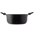 Deep aluminum saucepan with non-stick coating Royalty Free Stock Photo