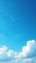 Deep azure sky canvas, wispy cirrus clouds drifting , backdrop, ethereal